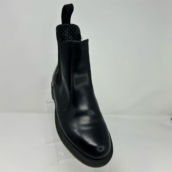 Dr. Martens Flora Smooth Black Leather Chelsea Boots Size 7 Slip-On Design - Picture 3 of 15